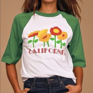 Neema California Baseball Ringer Tee